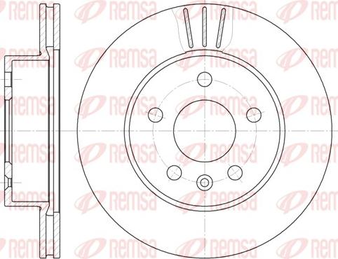 Remsa 6460.10 - Тормозной диск autospares.lv