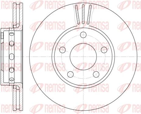 Remsa 6463.10 - Тормозной диск autospares.lv