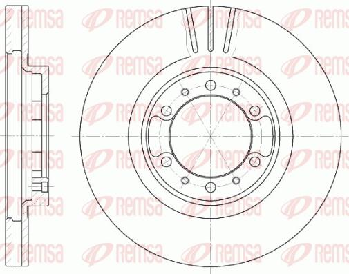 Remsa 6462.10 - Тормозной диск autospares.lv