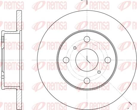 Remsa 6401.00 - Тормозной диск autospares.lv