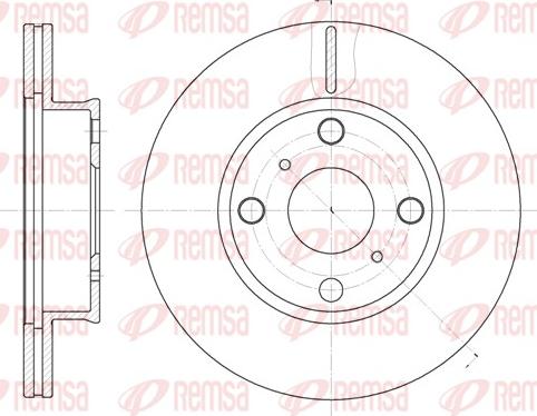 Remsa 6402.10 - Тормозной диск autospares.lv