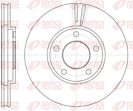 Remsa 6419.10 - Тормозной диск autospares.lv