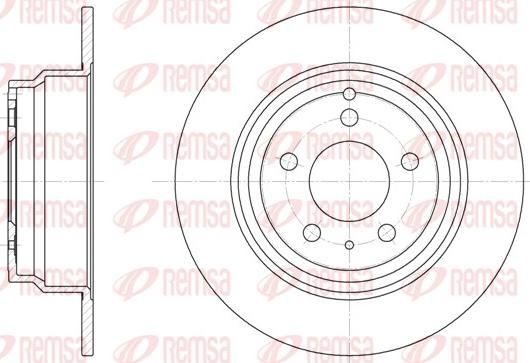 Remsa 6411.00 - Тормозной диск autospares.lv