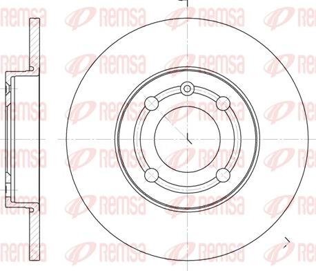 Remsa 6418.00 - Тормозной диск autospares.lv