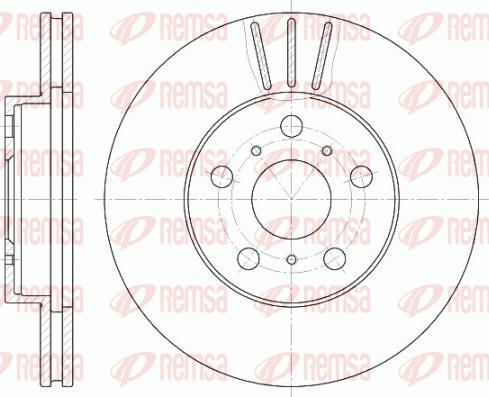 Remsa 6439.10 - Тормозной диск autospares.lv