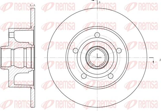 Remsa 6431.00 - Тормозной диск autospares.lv