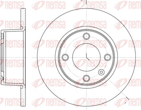 Remsa 6433.00 - Тормозной диск autospares.lv