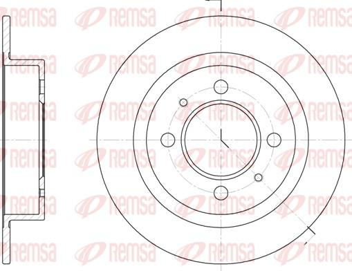 Remsa 6424.00 - Тормозной диск autospares.lv