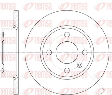 Remsa 6425.00 - Тормозной диск autospares.lv