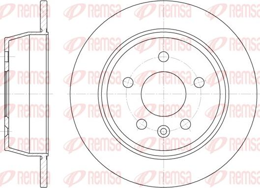 Remsa 6471.00 - Тормозной диск autospares.lv