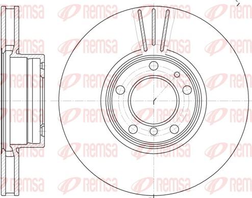 Remsa 6599.10 - Тормозной диск autospares.lv