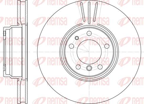 Remsa 6594.10 - Тормозной диск autospares.lv