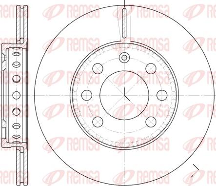 Remsa 6595.00 - Тормозной диск autospares.lv