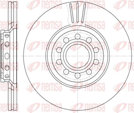 Remsa 6596.10 - Тормозной диск autospares.lv