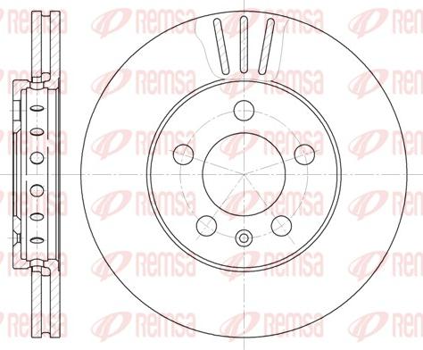 Remsa 6545.10 - Тормозной диск autospares.lv