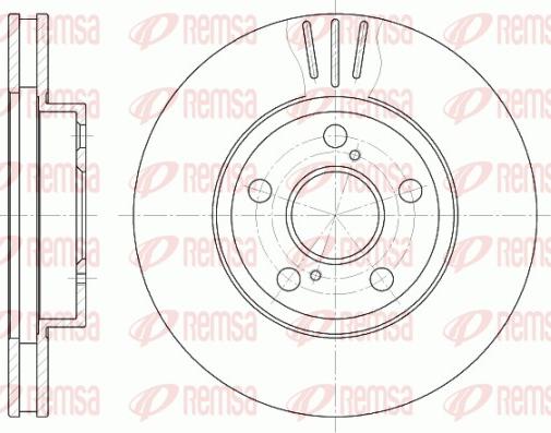 Remsa 6540.10 - Тормозной диск autospares.lv