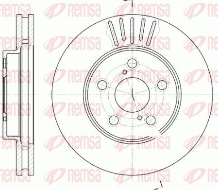 Remsa 6542.10 - Тормозной диск autospares.lv