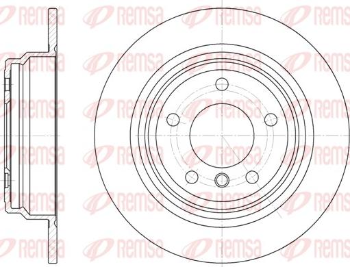 Remsa 6554.00 - Тормозной диск autospares.lv