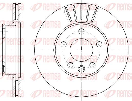 Remsa 6551.10 - Тормозной диск autospares.lv