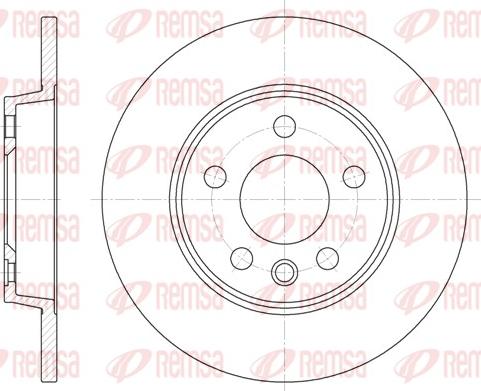 Remsa 6558.00 - Тормозной диск autospares.lv