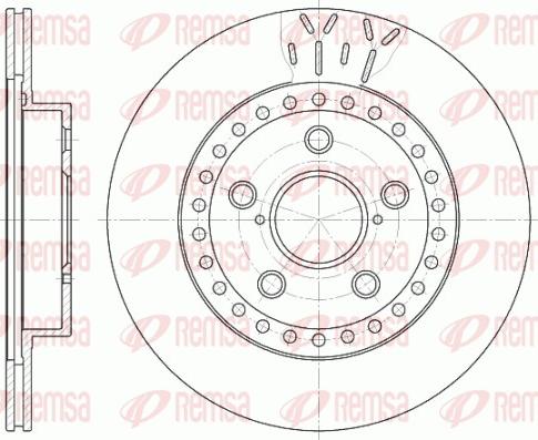 Remsa 6561.10 - Тормозной диск autospares.lv