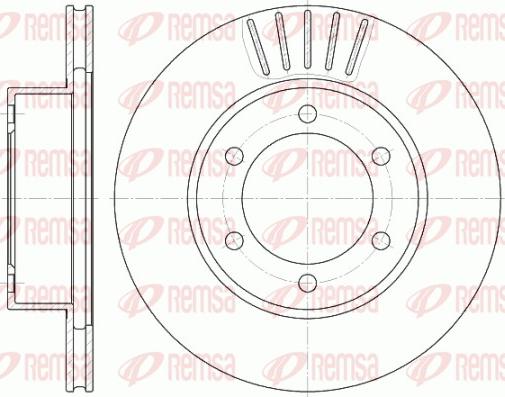 Remsa 6562.10 - Тормозной диск autospares.lv
