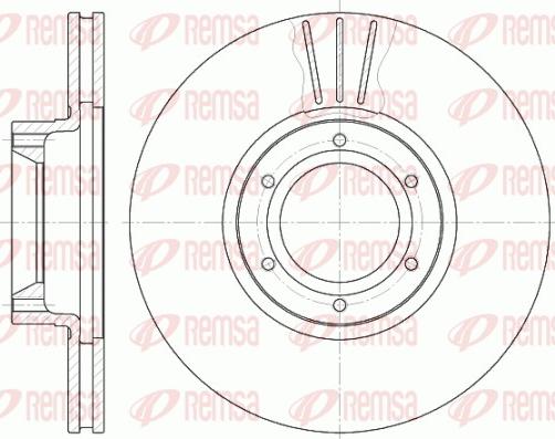 Remsa 6567.10 - Тормозной диск autospares.lv