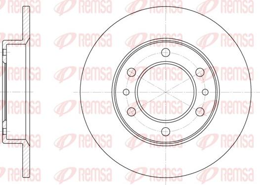 Remsa 6505.00 - Тормозной диск autospares.lv