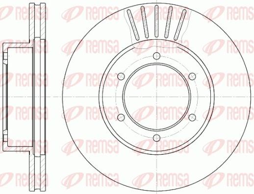 Remsa 6501.10 - Тормозной диск autospares.lv