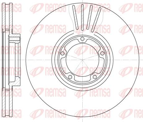 Remsa 6519.10 - Тормозной диск autospares.lv