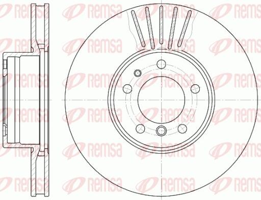 Remsa 6511.10 - Тормозной диск autospares.lv