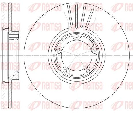 Remsa 6518.10 - Тормозной диск autospares.lv