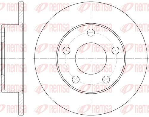 Remsa 6513.00 - Тормозной диск autospares.lv