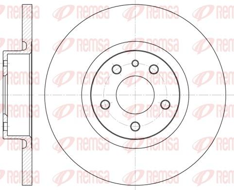 Remsa 6512.00 - Тормозной диск autospares.lv