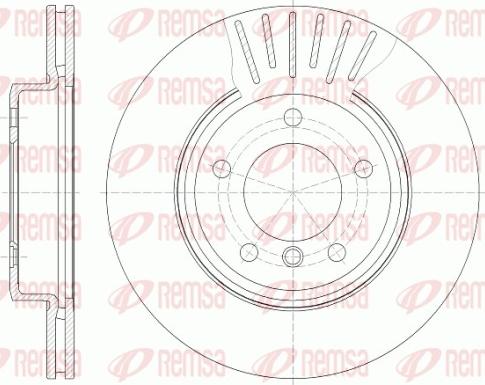 Remsa 6589.10 - Тормозной диск autospares.lv