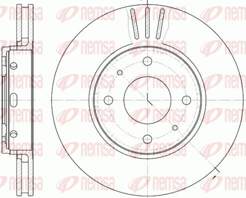 Remsa 6585.10 - Тормозной диск autospares.lv