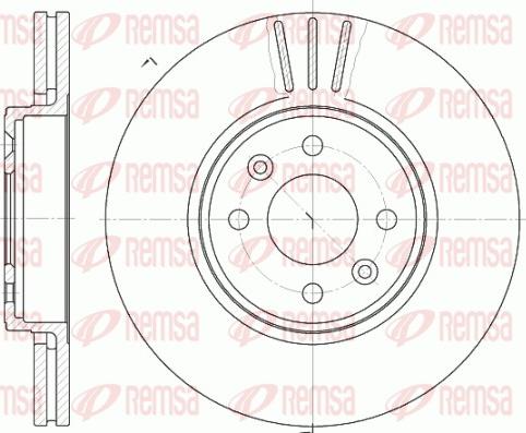 Remsa 6583.10 - Тормозной диск autospares.lv