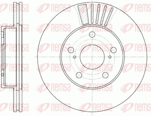 Remsa 6582.10 - Тормозной диск autospares.lv