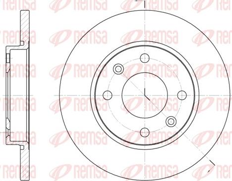 Remsa 6535.00 - Тормозной диск autospares.lv