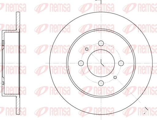 Remsa 6531.00 - Тормозной диск autospares.lv