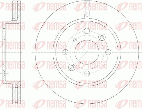 Remsa 6523.10 - Тормозной диск autospares.lv