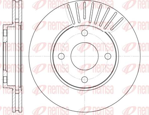 Remsa 6575.10 - Тормозной диск autospares.lv