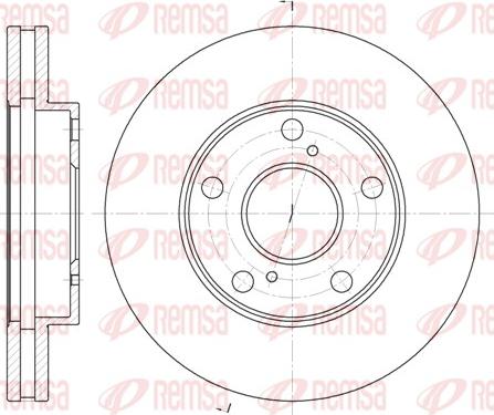 Remsa 6571.10 - Тормозной диск autospares.lv