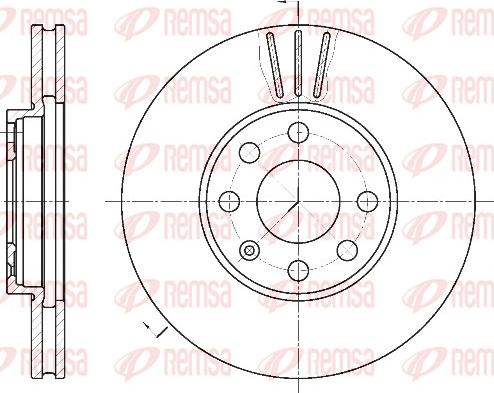 Remsa 6572.10 - Тормозной диск autospares.lv