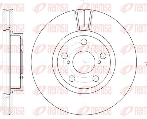 Remsa 6577.10 - Тормозной диск autospares.lv