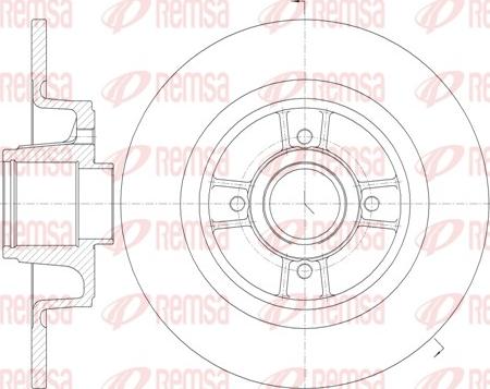 Remsa 6698.00 - Тормозной диск autospares.lv