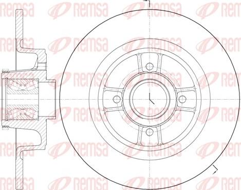 Remsa 6698.20 - Тормозной диск autospares.lv