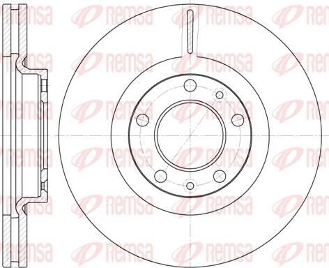 Remsa 6693.10 - Тормозной диск autospares.lv