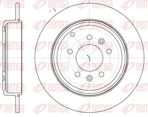 Remsa 6692.00 - Тормозной диск autospares.lv