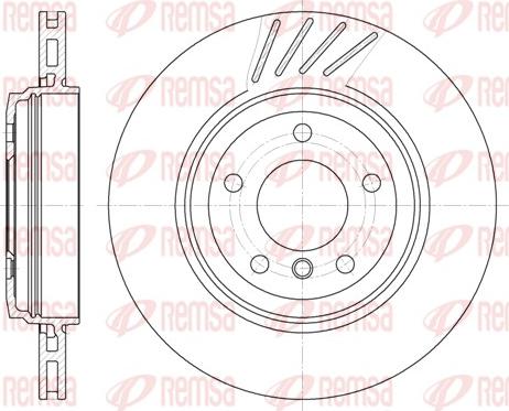 Remsa 6645.10 - Тормозной диск autospares.lv